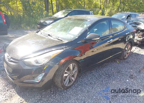 2014 Hyundai Elantra Limited z USA, uszkodzony, nr VIN 5NPDH4AE8EH460688